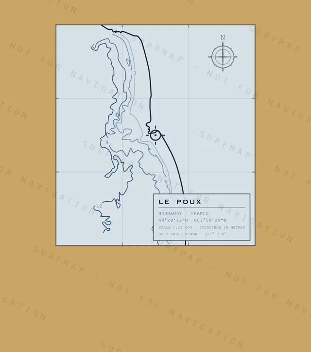 Le Poux chart, the full artwork printed on the back
