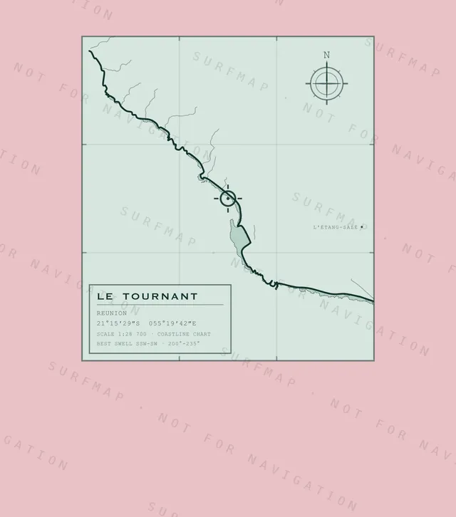 Le Tournant chart, the full artwork printed on the back