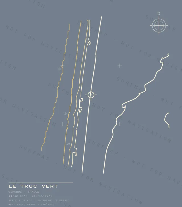Le Truc Vert chart, the full artwork printed on the back