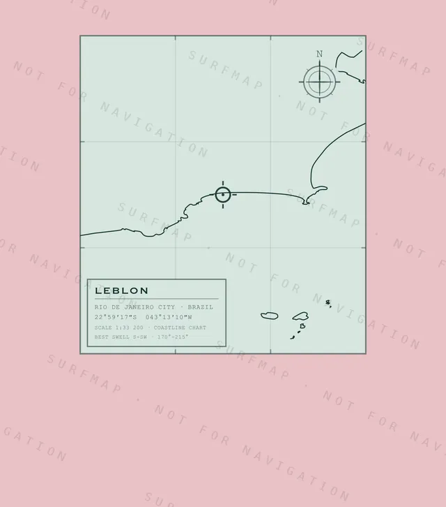 Leblon chart, the full artwork printed on the back