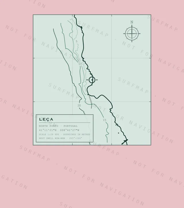 Leça chart, the full artwork printed on the back