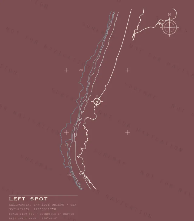 Left Spot chart, the full artwork printed on the back