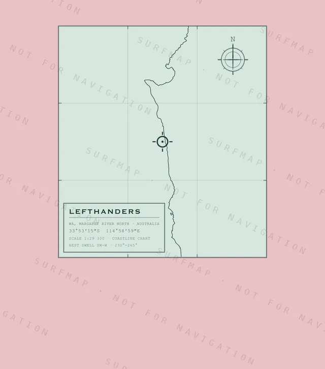 Lefthanders chart, the full artwork printed on the back