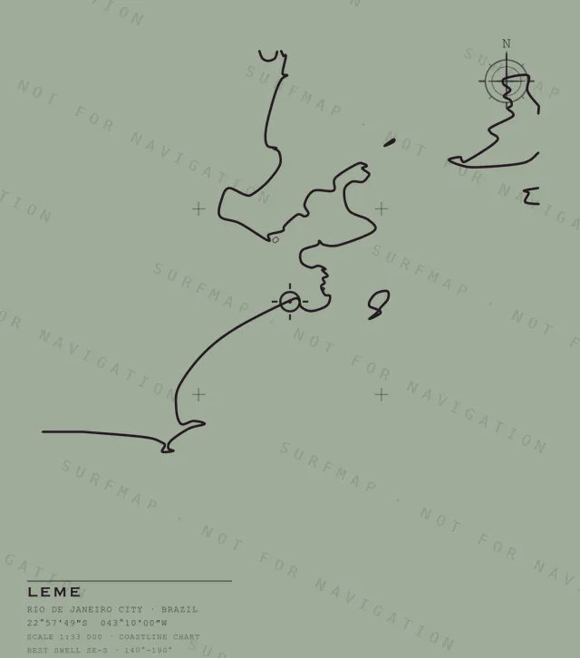 Leme chart, the full artwork printed on the back