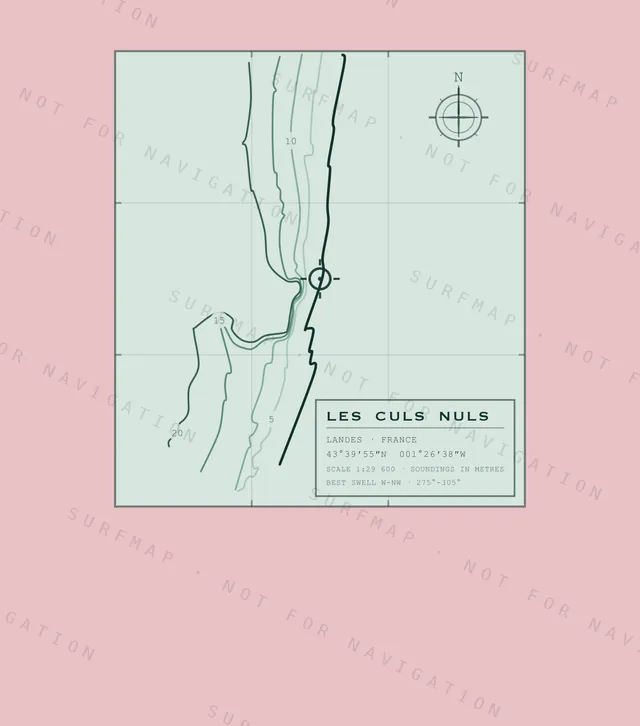 Les Culs Nuls chart, the full artwork printed on the back