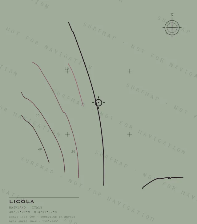 Licola chart, the full artwork printed on the back