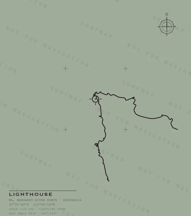 Lighthouse chart, the full artwork printed on the back
