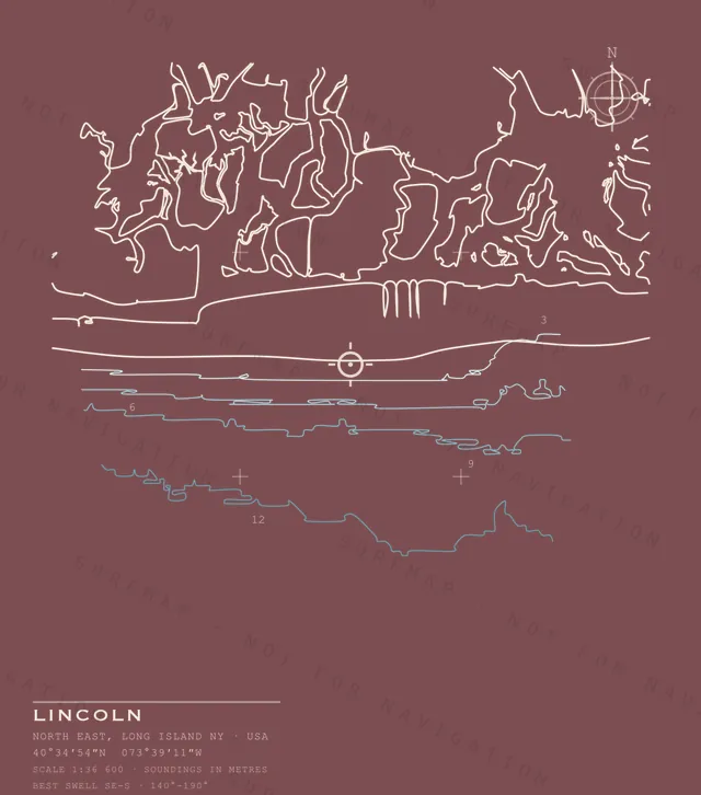 Lincoln chart, the full artwork printed on the back