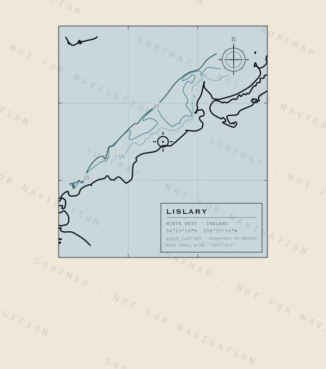Lislary chart, the full artwork printed on the back