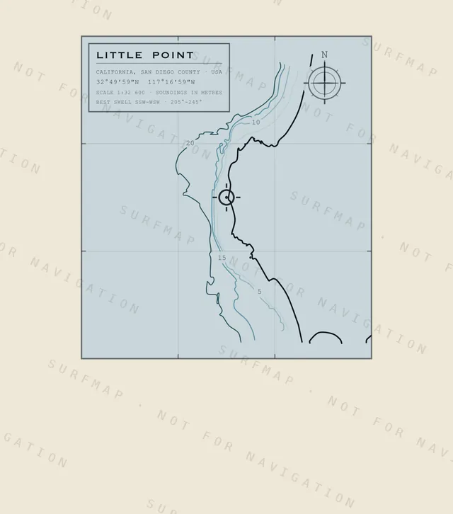 Little Point chart, the full artwork printed on the back