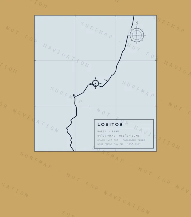 Lobitos chart, the full artwork printed on the back
