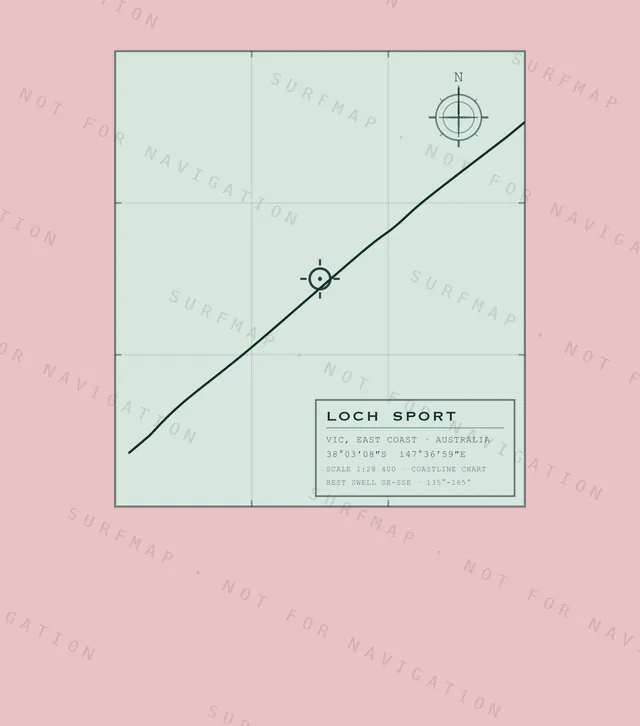 Loch Sport chart, the full artwork printed on the back