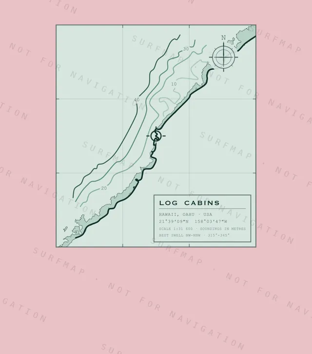 Log Cabins chart, the full artwork printed on the back