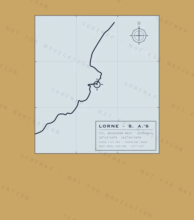 Lorne - S. A.'s chart, the full artwork printed on the back