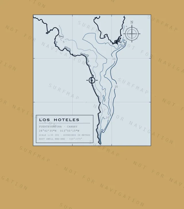 Los Hoteles chart, the full artwork printed on the back