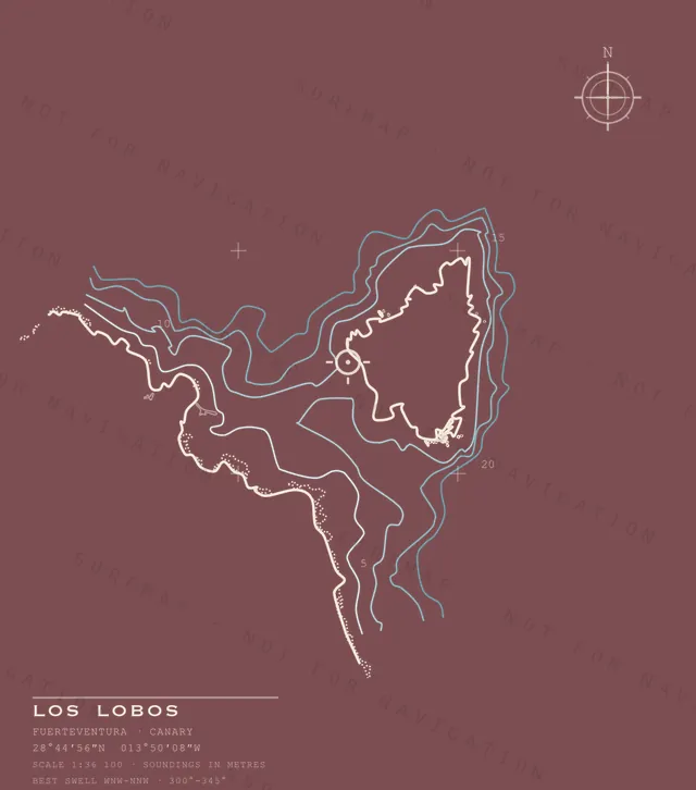 Los Lobos chart, the full artwork printed on the back