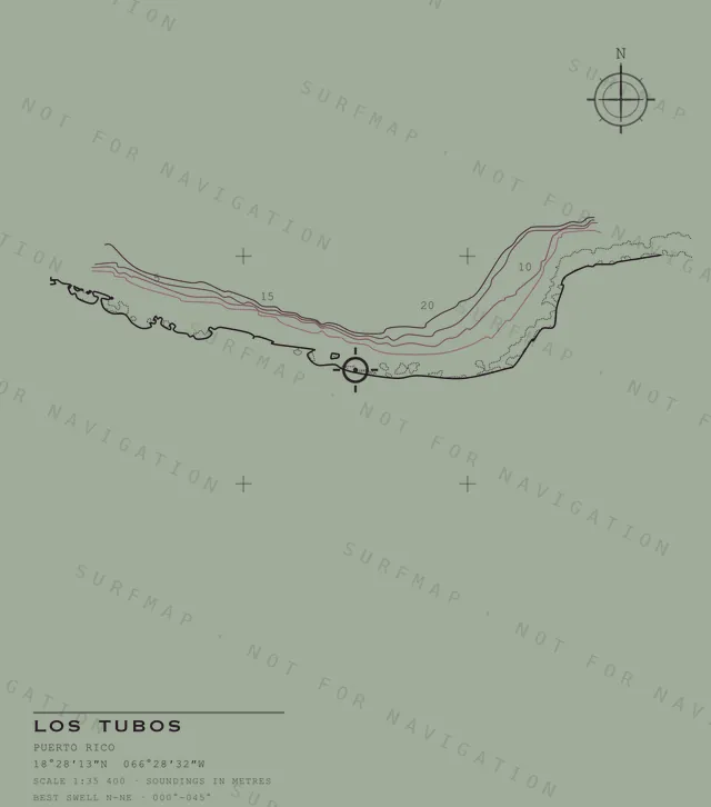 Los Tubos chart, the full artwork printed on the back