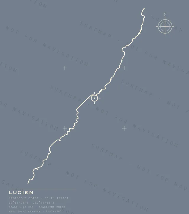Lucien chart, the full artwork printed on the back