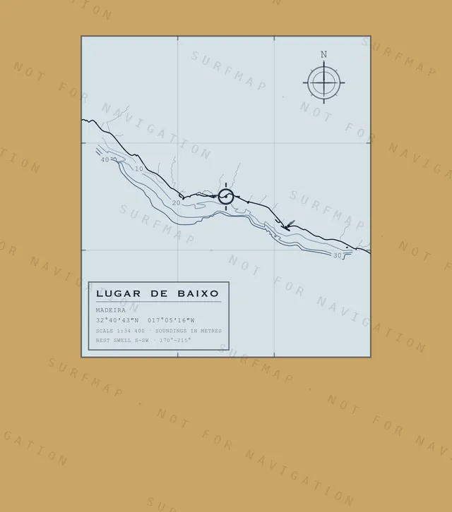 Lugar de Baixo chart, the full artwork printed on the back