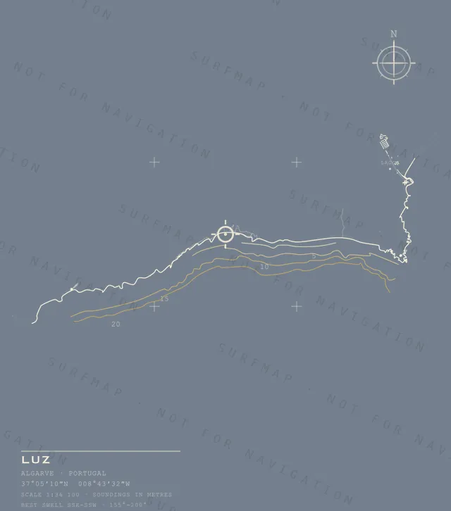 Luz chart, the full artwork printed on the back