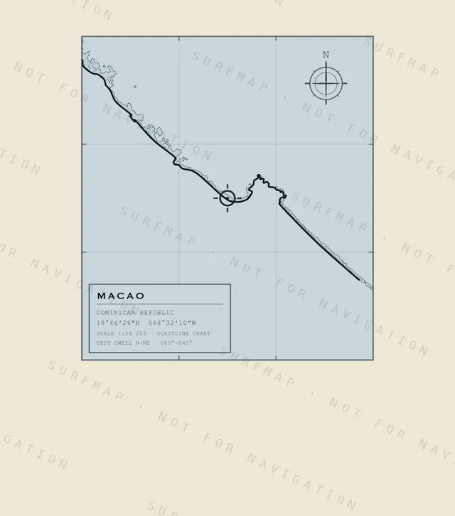 Macao chart, the full artwork printed on the back