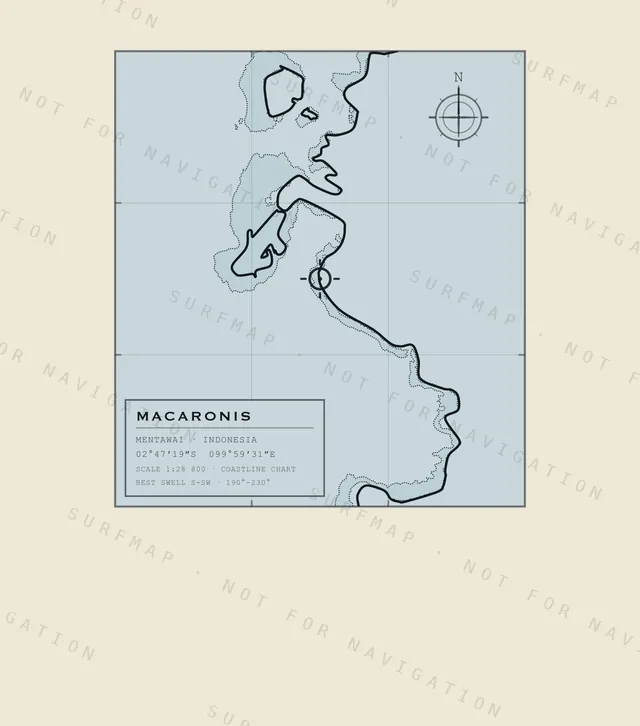 Macaronis chart, the full artwork printed on the back