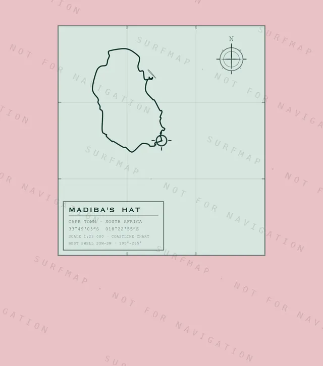 Madiba's Hat chart, the full artwork printed on the back