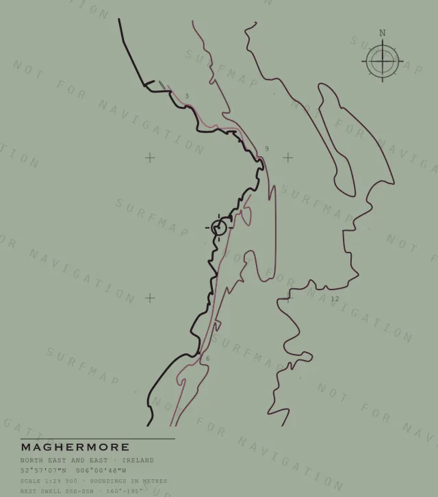 Maghermore chart, the full artwork printed on the back