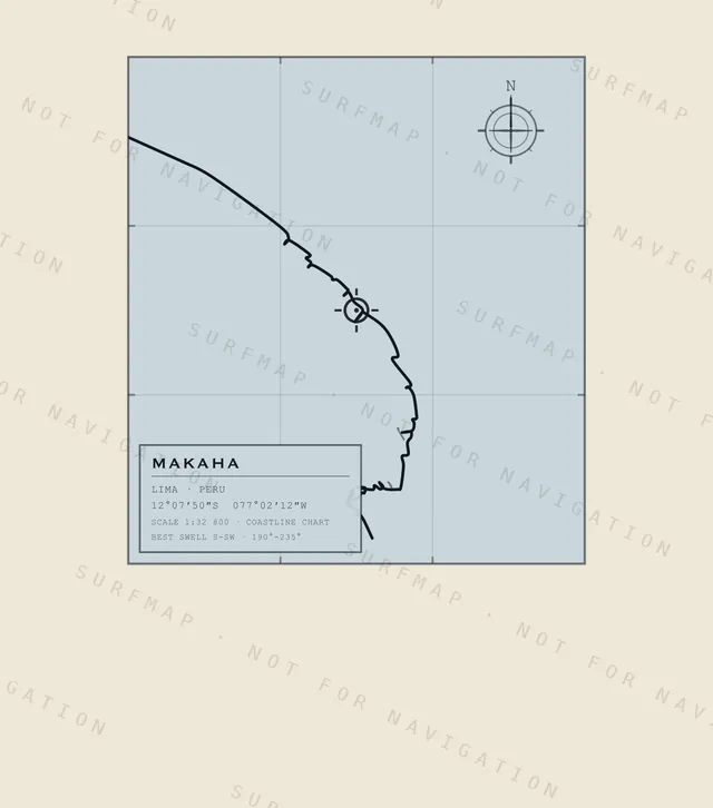 Makaha chart, the full artwork printed on the back