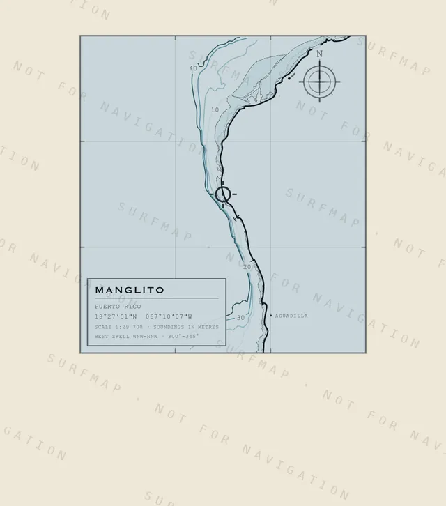 Manglito chart, the full artwork printed on the back