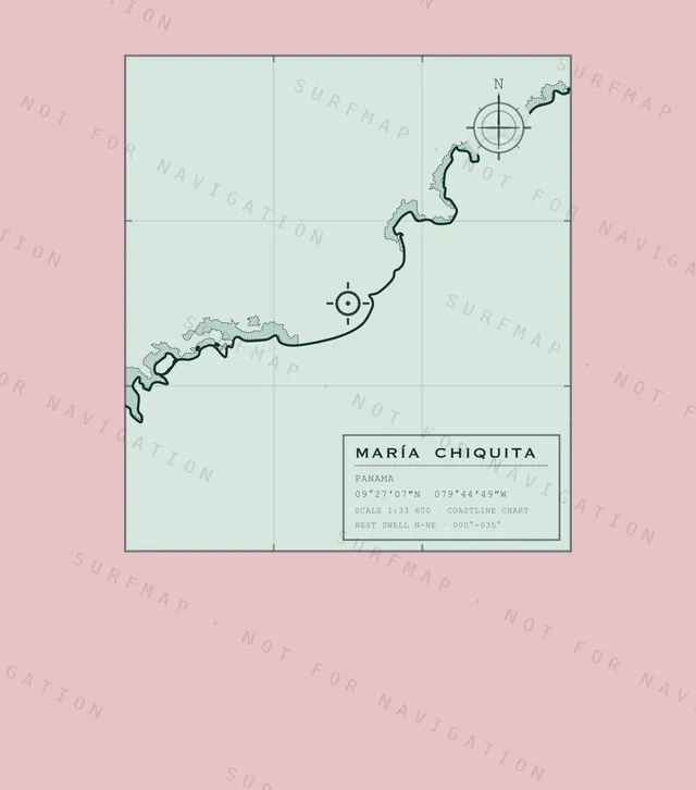 María Chiquita chart, the full artwork printed on the back
