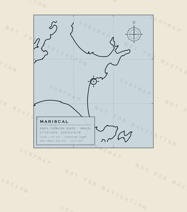 Mariscal chart, the full artwork printed on the back