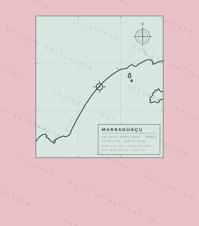 Massaguaçu chart, the full artwork printed on the back