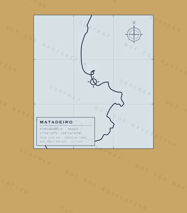 Matadeiro chart, the full artwork printed on the back