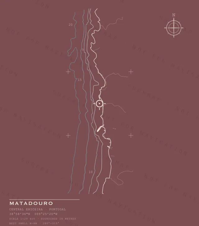 Matadouro chart, the full artwork printed on the back