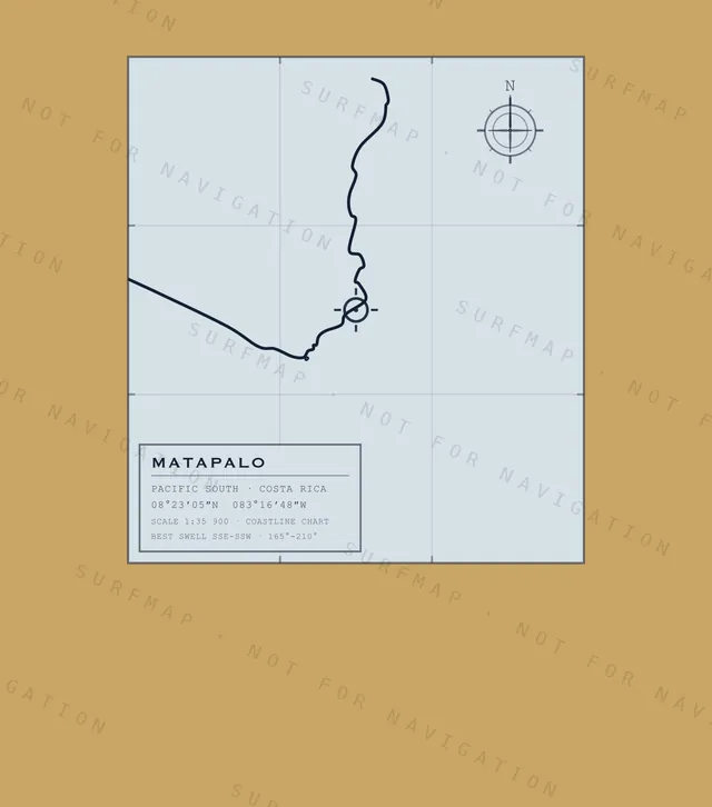 Matapalo chart, the full artwork printed on the back