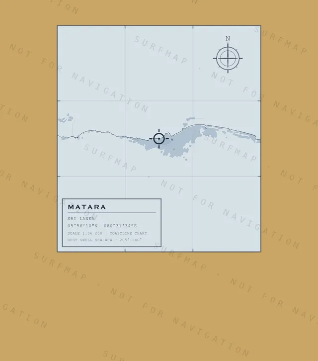 Matara chart, the full artwork printed on the back