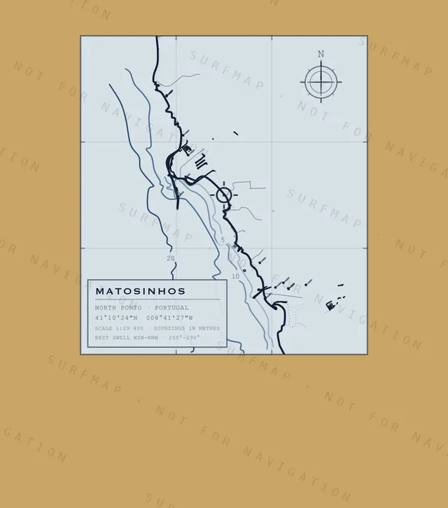 Matosinhos chart, the full artwork printed on the back