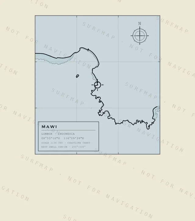Mawi chart, the full artwork printed on the back