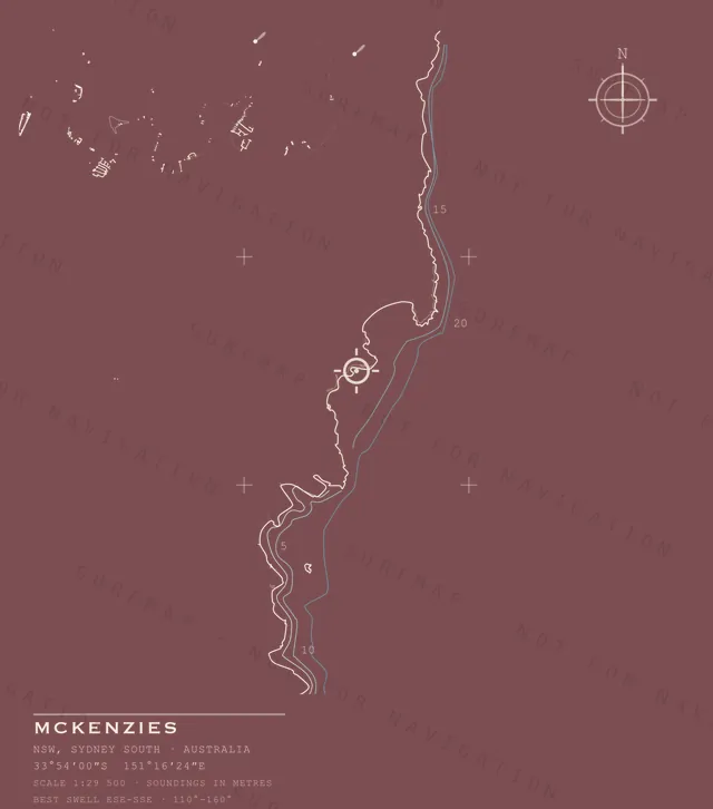Mckenzies chart, the full artwork printed on the back