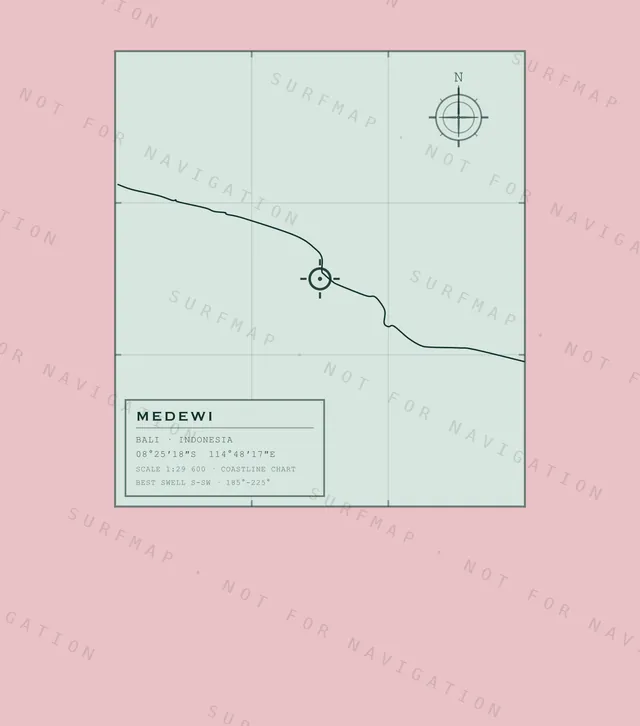 Medewi chart, the full artwork printed on the back