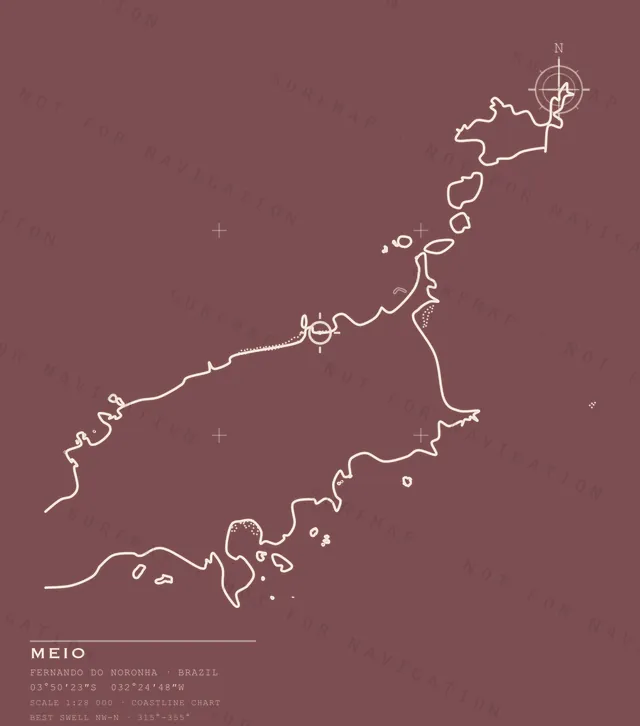 Meio chart, the full artwork printed on the back