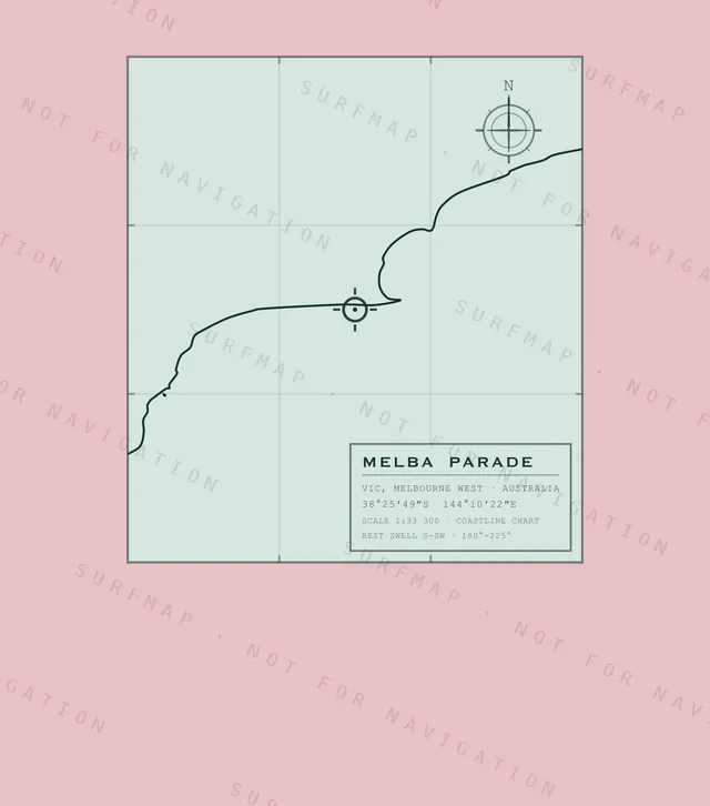 Melba Parade chart, the full artwork printed on the back