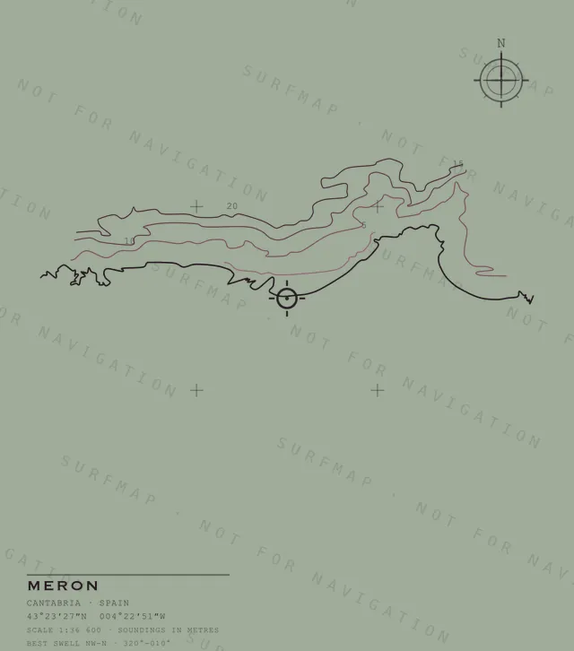 Meron chart, the full artwork printed on the back