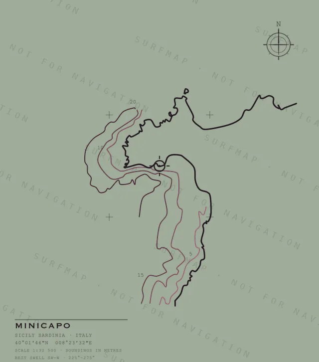 Minicapo chart, the full artwork printed on the back