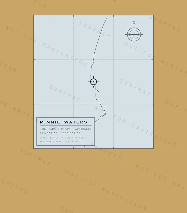Minnie Waters chart, the full artwork printed on the back