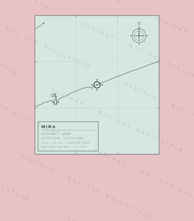 Mira chart, the full artwork printed on the back