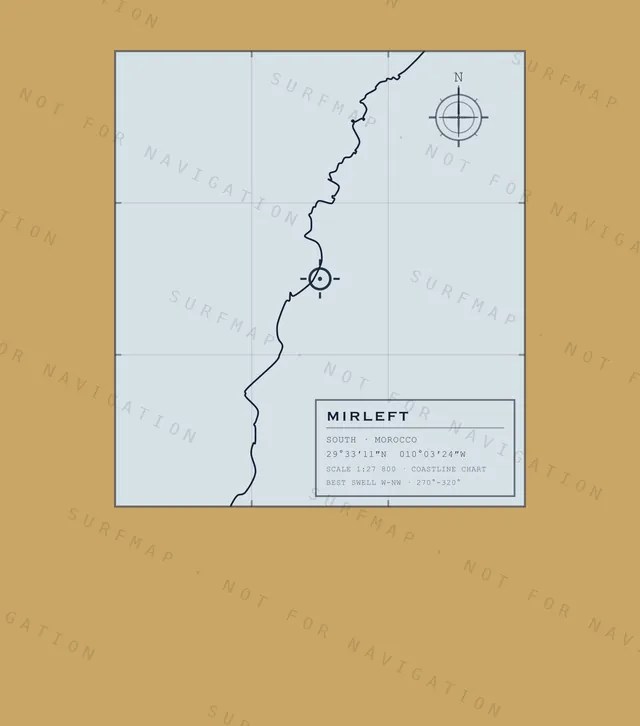 Mirleft chart, the full artwork printed on the back