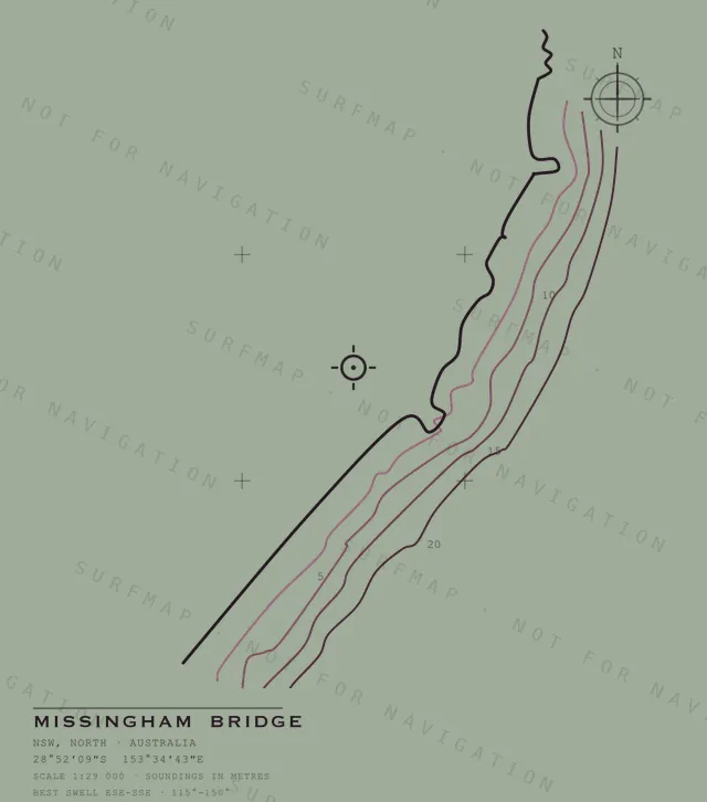 Missingham Bridge chart, the full artwork printed on the back