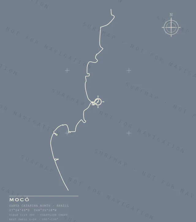 Mocó chart, the full artwork printed on the back
